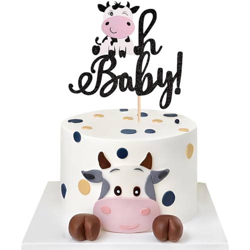 Kuh Cupcake Topper, Cake Topper Kuh, Cake Topper Bauernhof Geburtstag, Kuchen Topper Bauernhof, Geeignet für die Dekoration von Geburtstagskuchen für Jungen und Mädchen Kuh Cupcake Topper, Cake Topper Kuh, Cake Topper Bauernhof Geburtstag, Kuchen Topper Bauernhof, Geeignet für die Dekoration von Geburtstagskuchen für Jungen und Mädchen von Dereine