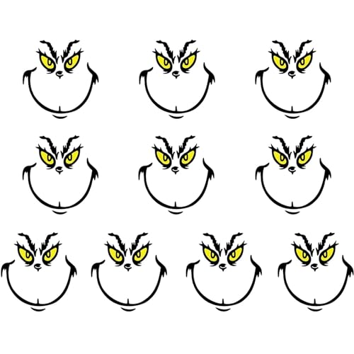 Weihnacht Gesicht Aufkleber, 10 Pcs Aufkleber für Weihnachtskugeln, Aufkleber Weihnachten, Fensterbilder Weihnachten, Weihnachten Wandaufkleber, DIY Aufkleber für Weihnachtsdeko Weihnacht Gesicht Aufkleber, 10 Pcs Aufkleber für Weihnachtskugeln, Aufkleber Weihnachten, Fensterbilder Weihnachten, Weihnachten Wandaufkleber, DIY Aufkleber für Weihnachtsdeko von Dereine