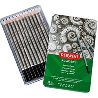 DERWENT Academy Sketching Bleistift-Set B, H, HB, 2H, 2B, 5H, 4H, 3H, 3B, 4B, 5B, 6B grau, 12 St. DERWENT Academy Sketching Bleistift-Set B, H, HB, 2H, 2B, 5H, 4H, 3H, 3B, 4B, 5B, 6B grau, 12 St. von Derwent