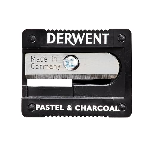 Derwent Pastell-Bleistiftspitzer, manuell, professionelle Qualität, 700234, anthrazit von Derwent