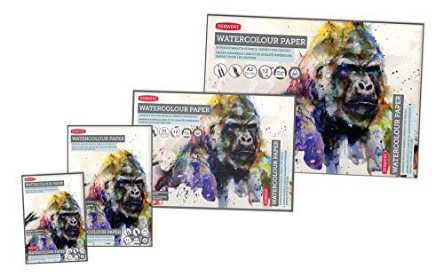 Derwent A2 Aquarellpapier-Block, 12 Blatt, Säurefreies Aquarellpapier, Ideal für Wasserlösliche Stifte, Professionelle Qualität, 2301972 Derwent A2 Aquarellpapier-Block, 12 Blatt, Säurefreies Aquarellpapier, Ideal für Wasserlösliche Stifte, Professionelle Qualität, 2301972 von Derwent