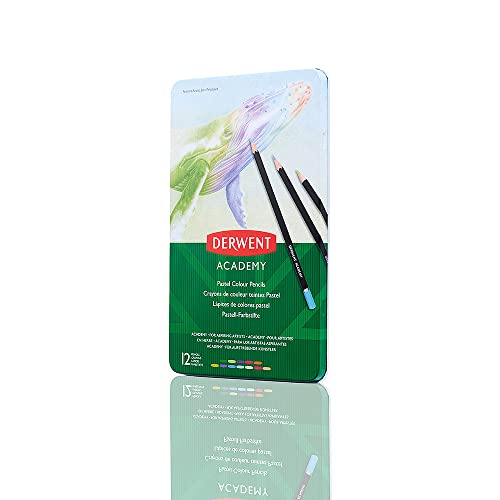Derwent Academy Pastellstifte, 12er Set in Dose, Für Aufstrebende Künstler, Buntstifte in Pastellfarben, Ideal zum Malen und Zeichnen, Pastellfarben Stifte in Premium Qualität, 2306022 Derwent Academy Pastellstifte, 12er Set in Dose, Für Aufstrebende Künstler, Buntstifte in Pastellfarben, Ideal zum Malen und Zeichnen, Pastellfarben Stifte in Premium Qualität, 2306022 von Leitz