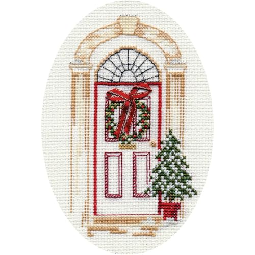 Bothy Threads Grußkarte Kreuzstich-Set Weihnachtstür, 9x13.3cm, DWCDX07, Zählmuster Bothy Threads Grußkarte Kreuzstich-Set Weihnachtstür, 9x13.3cm, DWCDX07, Zählmuster von Derwentwater Designs