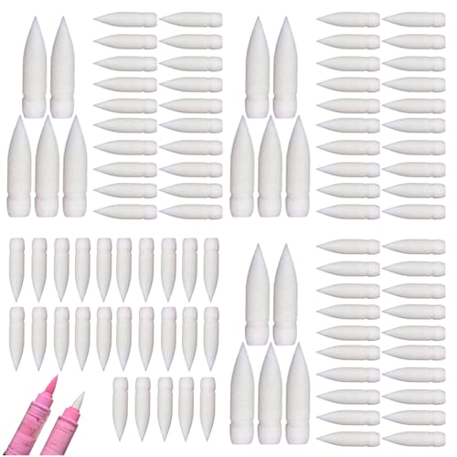 100 Stücke Markierungsstiftspitze Spitzen Marker-stift-punkte Stiftspitzen Für Ölgemälde Zubehör Lackmarker Mit Feiner Spitze Ersatzspitzen Für Farbstifte Stift Malen Acryl Zeichenwerkzeug Student von Derwrtup