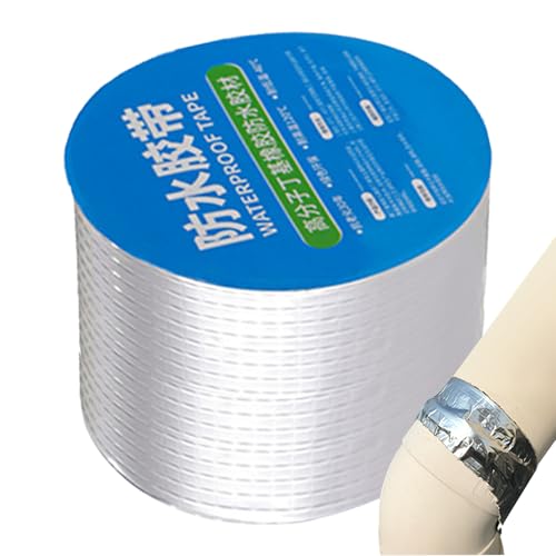 Derwrtup Butylband, Klebeband, strapazierfähig, wasserfest | Butyl-Dichtband mit starker Haftung,Temperaturbeständiges Aluminiumfolien-Dachdichtmittel, Flex-Dichtungsband-Hitzeschild für die Derwrtup Butylband, Klebeband, strapazierfähig, wasserfest | Butyl-Dichtband mit starker Haftung,Temperaturbeständiges Aluminiumfolien-Dachdichtmittel, Flex-Dichtungsband-Hitzeschild für die von Derwrtup