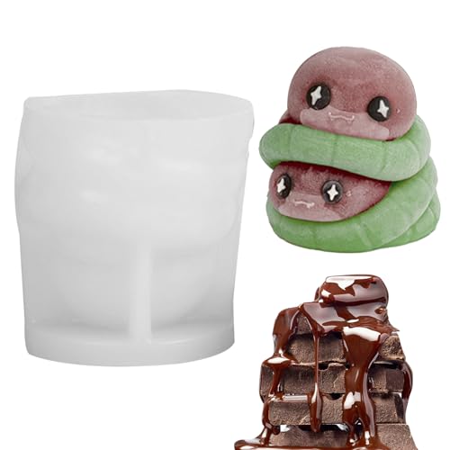 Derwrtup Schlangenform,3D Schlange Kerzen Seifen Form - Epoxidharz Tierform Niedlich Für Schokolade Seife Süßigkeiten Cupcakes Kerzen Knetmasse Bastelprojekte - Backen Basteln Handwerk Projekte Derwrtup Schlangenform,3D Schlange Kerzen Seifen Form - Epoxidharz Tierform Niedlich Für Schokolade Seife Süßigkeiten Cupcakes Kerzen Knetmasse Bastelprojekte - Backen Basteln Handwerk Projekte von Derwrtup