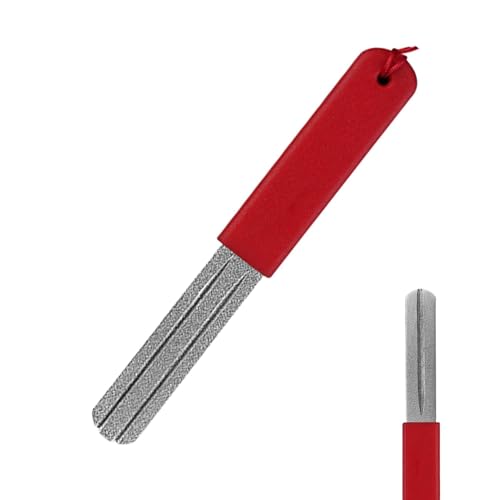 Fischhakenschärfer - Hakenfeile Diamant 10 Cm - Angelhaken-Schleifschleifstein Doppelseitig Angelhaken-Schärfer - Hakenschärfer - Angelhaken Schleifstein Für Haken von Derwrtup