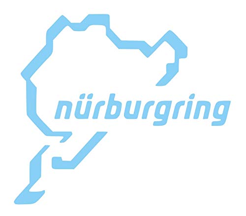 DESCONOCIDO Vinyl-Aufkleber für Nurburgring, 9 x 10 cm, Hellblau von Desconocido
