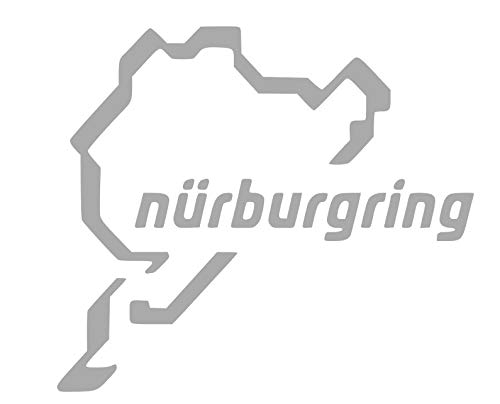 Desconocido Vinyl-Aufkleber Nurburgring 9 x 10 cm (hellgrau) von Desconocido