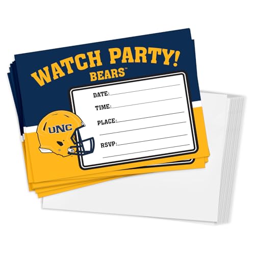Desert Cactus University of Northern Colorado Partyeinladung, UNC Bears Vamos, 12,7 x 17,8 cm, 10 Stück, mit Umschlägen (Football Watch Party) von Desert Cactus
