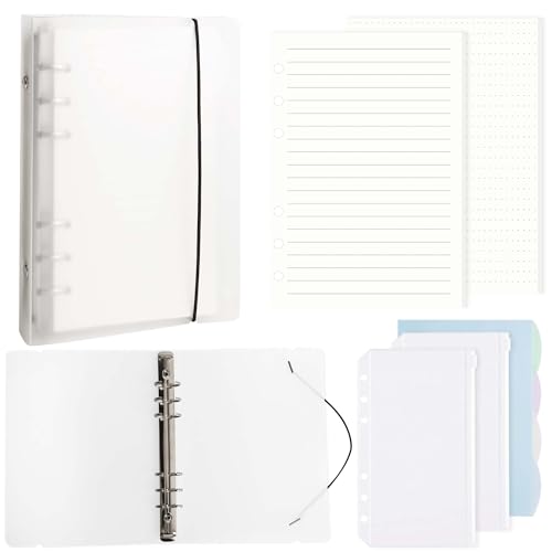 DesertBoy A5 ringbuch, A5 binder mit 90 Blätter Nachfüllpapier, 2 Stück Binder Taschen und 4 Stück Trennblätter, Ringbuch Nachfüllbar, Notizbuch Ringbuch Für Schulnotizen, Reisetagebücher DesertBoy A5 ringbuch, A5 binder mit 90 Blätter Nachfüllpapier, 2 Stück Binder Taschen und 4 Stück Trennblätter, Ringbuch Nachfüllbar, Notizbuch Ringbuch Für Schulnotizen, Reisetagebücher von DesertBoy