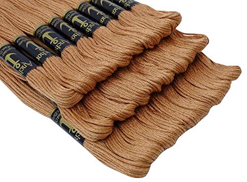 Anchor – Braun (0369) – DESI HAWKER – Set aus 6 Lagen Garn Garnknäuel Kreuzstich Sticktwist Sticktwist von Desi Hawker
