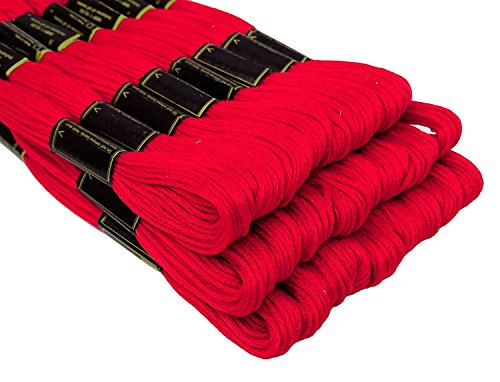 Anchor – Rot (046) – Desi Hawker – Set aus 6-lagigem Baumwollgarn, Knäuel, Kreuzstich, Stickerei, Strickgarn von Desi Hawker