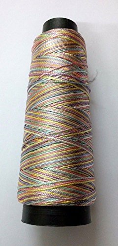 Seidenartiger Garn aus Viskose – 160 Meter, zum Häkeln, Sticken, Spitze, für Schmuck Light Multi Color Seidenartiger Garn aus Viskose – 160 Meter, zum Häkeln, Sticken, Spitze, für Schmuck Light Multi Color von Desi Hawker