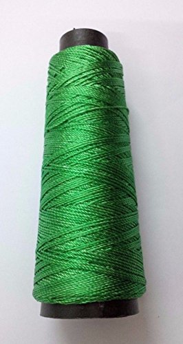 Seidenartiger Garn aus Viskose – 160 Meter, zum Häkeln, Sticken, Spitze, für Schmuck Pigment Green Seidenartiger Garn aus Viskose – 160 Meter, zum Häkeln, Sticken, Spitze, für Schmuck Pigment Green von Desi Hawker