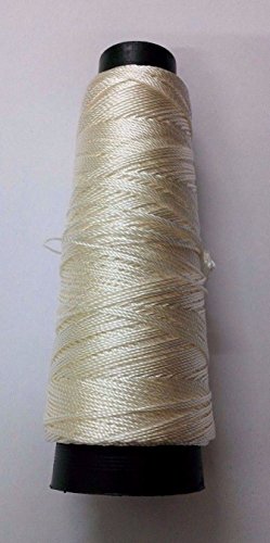 Seidenartiger Garn aus Viskose – 160 Meter, zum Häkeln, Sticken, Spitze, für Schmuck gebrochenes weiß Seidenartiger Garn aus Viskose – 160 Meter, zum Häkeln, Sticken, Spitze, für Schmuck gebrochenes weiß von Desi Hawker
