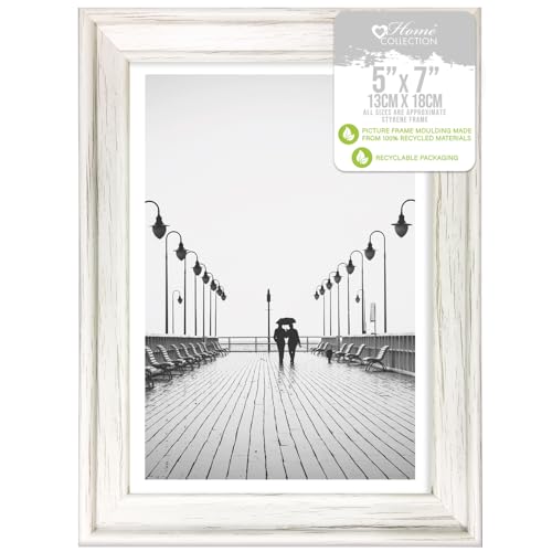 Design Group Bilderrahmen, Holz, Styrol, Shabby-Chic, 12,7 x 17,8 cm, Weiß Design Group Bilderrahmen, Holz, Styrol, Shabby-Chic, 12,7 x 17,8 cm, Weiß von Design Group