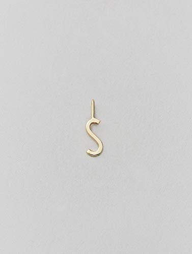 Design Letters 90201547S Archetypen-Charm, 10 mm, Gold, A-Z – S, Metall, Einheitsgröße Design Letters 90201547S Archetypen-Charm, 10 mm, Gold, A-Z – S, Metall, Einheitsgröße von Design Letters