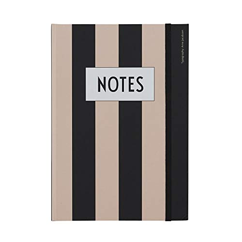 Design Letters ABC-Notebook (Nude) - Ein klassisches Notizbuch für persönliche Gedanken, Arbeiten oder Skizzen. Für Schule und Arbeit, liniertes holzfreies Papier, 146 Seiten, L: 21 x B: 14,8 cm von Design Letters