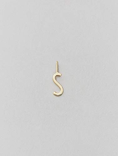 Design Letters 90201547S Archetypen-Charm, 10 mm, Gold, A-Z – S, Metall, Einheitsgröße von Design Letters