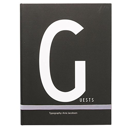 Design Letters Gästebuch mit 200 Seiten mit der Typografie von Arne Jacobsen Design Letters Gästebuch mit 200 Seiten mit der Typografie von Arne Jacobsen von Design Letters