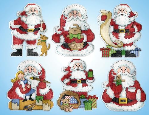 Design Works Crafts Inc. Kreuzstich-Ornament-Set, Motiv: Weihnachtsmann, mehrfarbig von Design Works Crafts Inc.