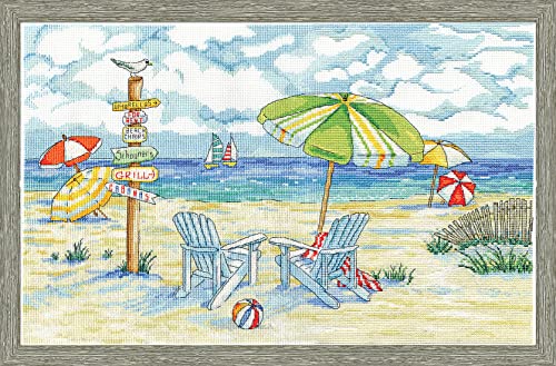 Design Works Crafts Inc. Kreuzstich-Set, Strandschilder, 27,9 x 45,7 cm, mehrfarbig von Tobin
