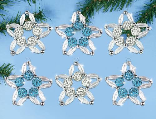 Design Works Crafts Inc. Shimmering Stars Perlen-Ornament-Set, mehrfarbig von Design Works Crafts Inc.