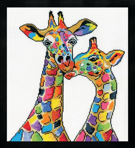 Design Works Crafts Kreuzstich Stickpackung Giraffen, Zählmuster von Design Works Crafts