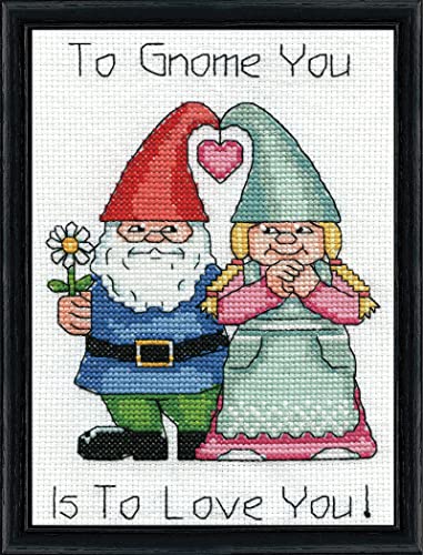 Design Works Crafts Kreuzstich Stickpackung Gnomen-Liebe, Zählmuster von Design Works Crafts