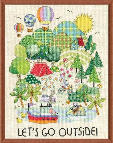 Design Works Crafts Kreuzstich Stickpackung Lass uns rausgehen, Zählmuster Design Works Crafts Kreuzstich Stickpackung Lass uns rausgehen, Zählmuster von Design Works Crafts