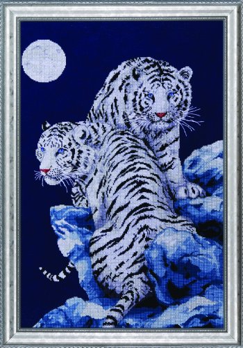 Design Works Crafts Kreuzstich Stickpackung Mondbeschienene Tiger, Zählmuster Design Works Crafts Kreuzstich Stickpackung Mondbeschienene Tiger, Zählmuster von Design Works