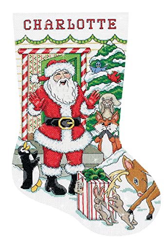 Design Works Crafts Kreuzstich Stickpackung Weihnachtsstrumpf Überraschung, Zählmuster von Design Works Crafts