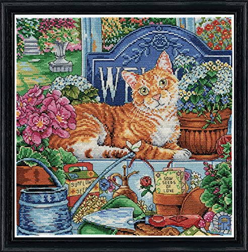 Design Works Crafts Kreuzstich Stickpackung Willkommen, Katze, Zählmuster von Design Works Crafts