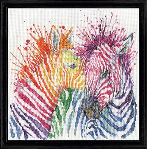 Design Works Crafts Kreuzstich Stickpackung Zebras, Zählmuster Design Works Crafts Kreuzstich Stickpackung Zebras, Zählmuster von Designworks Ink