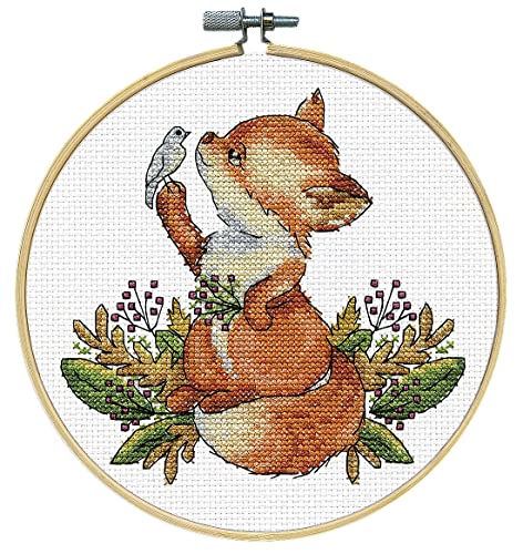 Design Works Crafts Kreuzstich Stickpackung mit Stickrahmen Fuchs, Zählmuster Design Works Crafts Kreuzstich Stickpackung mit Stickrahmen Fuchs, Zählmuster von Design Works