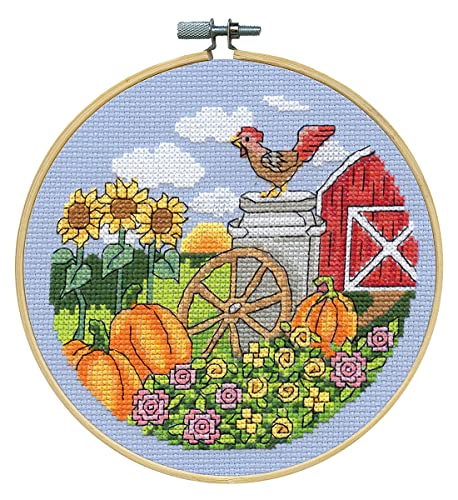 Design Works Crafts Kreuzstich Stickpackung mit Stickrahmen Herbst, Zählmuster Design Works Crafts Kreuzstich Stickpackung mit Stickrahmen Herbst, Zählmuster von Designworks Ink