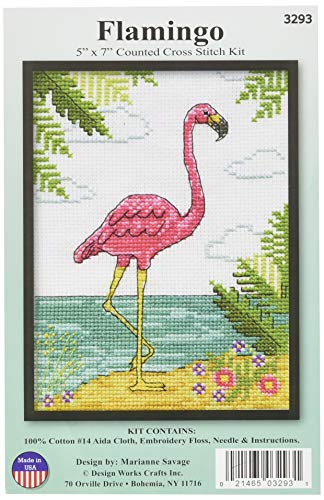 Kreuzstich Stickpackung Flamingo, Zählmuster Kreuzstich Stickpackung Flamingo, Zählmuster von Design Works Crafts