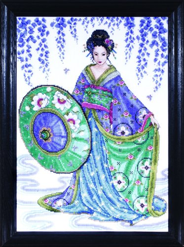 Kreuzstich Stickpackung Garten Geisha, Zählmuster Kreuzstich Stickpackung Garten Geisha, Zählmuster von Designworks Ink