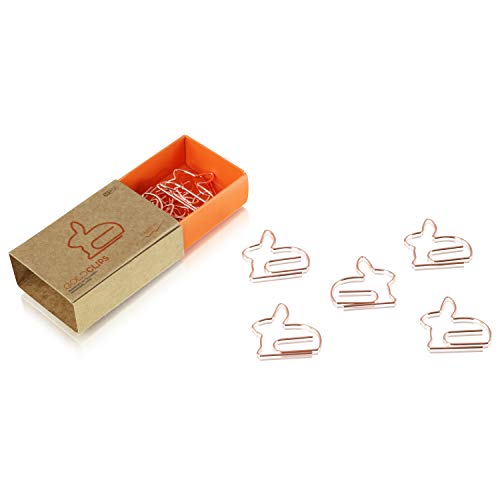DESIGNMANUFAKTUR BERLIN GOLDCLIPS niedliche süße Deko Clips Büroklammern Heftklammern Lesezeichen Paperclip rose vergoldet in schöner Verpackung, Motiv Hase/Kaninchen/Rabbit/Bunny/Osterhase DESIGNMANUFAKTUR BERLIN GOLDCLIPS niedliche süße Deko Clips Büroklammern Heftklammern Lesezeichen Paperclip rose vergoldet in schöner Verpackung, Motiv Hase/Kaninchen/Rabbit/Bunny/Osterhase von DESIGNMANUFAKTUR