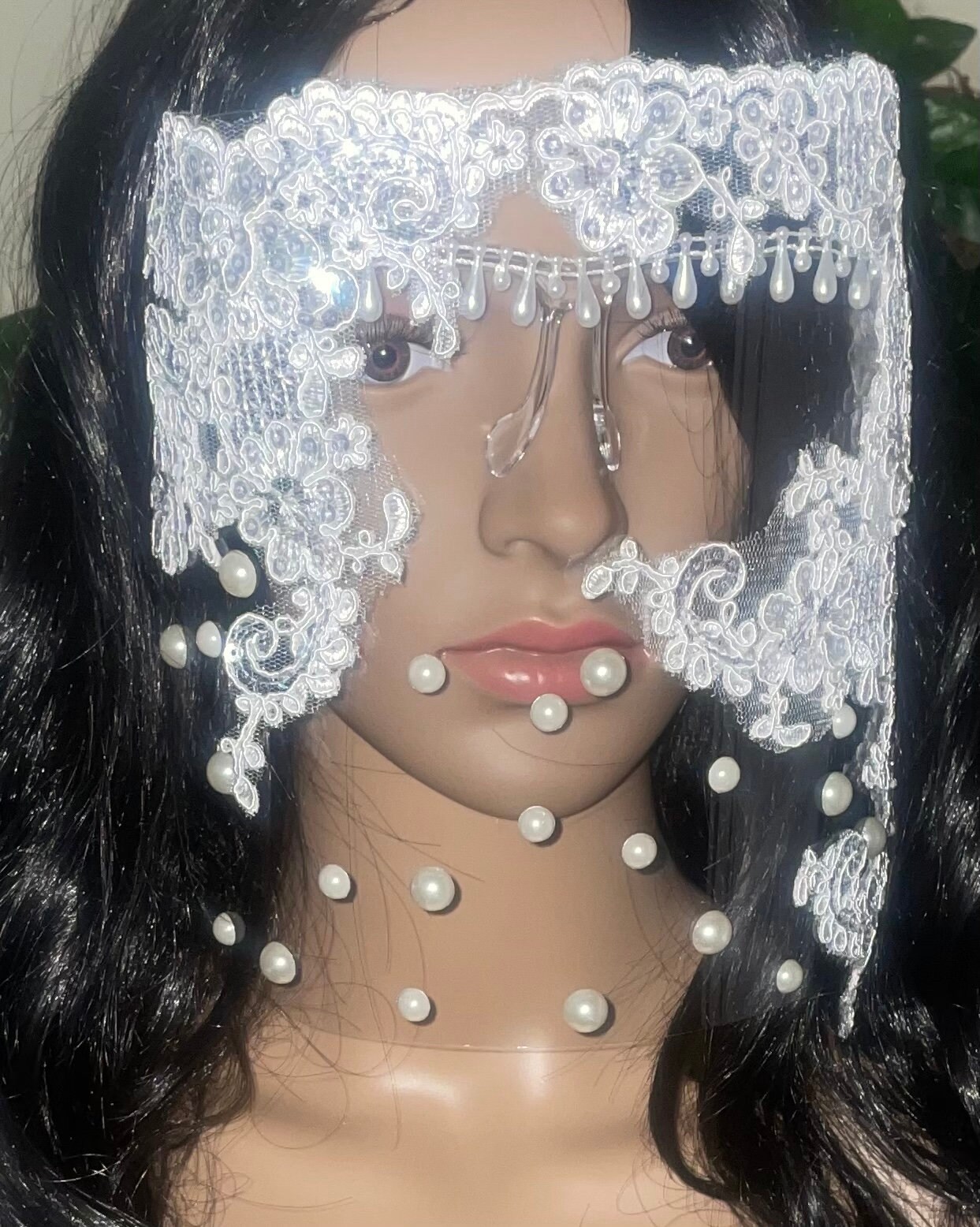 Braut Gesichtsschutz | Glam Schild Für Hochzeiten Klare Anti-Fog-Gesichtsabdeckung Weißer Die Brautparty von DesignsByJMoB