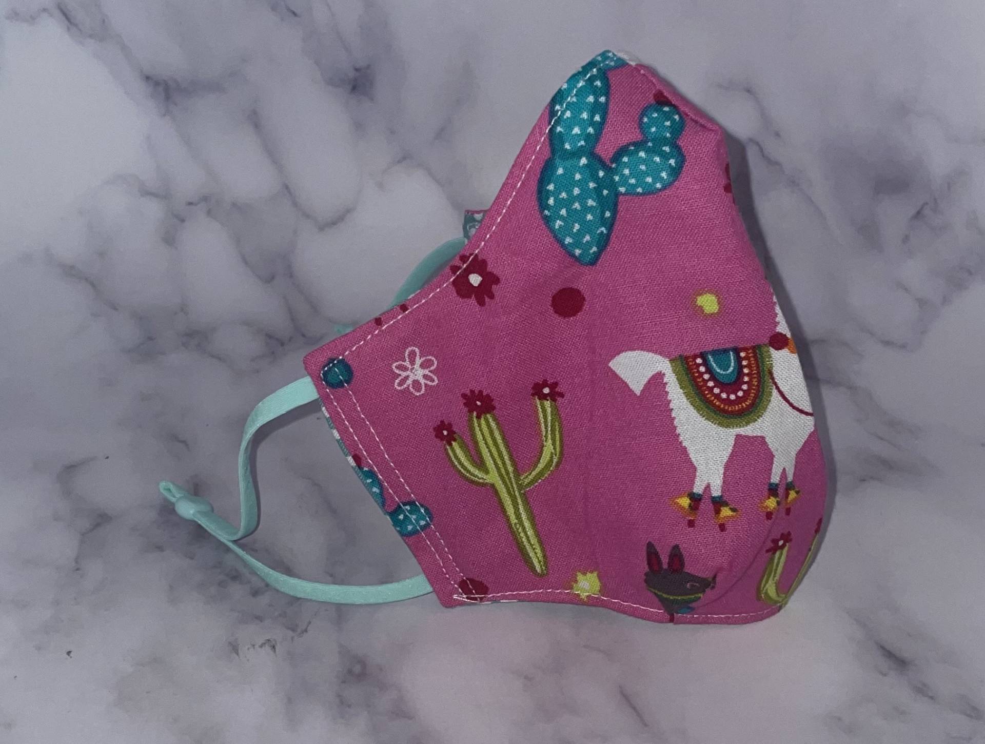 Kinder Gesichtsmaske | Waschbar Pinke Mund-Nasen-Maske Für Mama Und Mich Lama & Kaktus Baumwoll Back To School M Kinder Gesichtsmaske | Waschbar Pinke Mund-Nasen-Maske Für Mama Und Mich Lama & Kaktus Baumwoll Back To School M von DesignsByJMoB