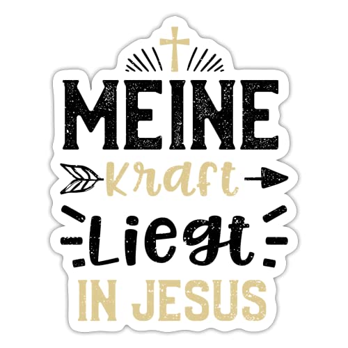 DesignsByJnk5 Sticker Unisex Christentum | Meine Kraft Liegt In Jesus Aufkleber Jesus Spruch | Glaube lustige Sprüche Autoaufkleber Geschenkidee Christentum DesignsByJnk5 Sticker Unisex Christentum | Meine Kraft Liegt In Jesus Aufkleber Jesus Spruch | Glaube lustige Sprüche Autoaufkleber Geschenkidee Christentum von DesignsByJnk5