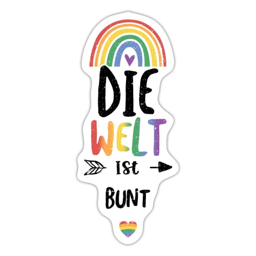DesignsByJnk5 Sticker Unisex Pride | Die Welt Ist Bunt Aufkleber LGBTQ Spruch | Queer lustige Sprüche Autoaufkleber Geschenkidee Pride DesignsByJnk5 Sticker Unisex Pride | Die Welt Ist Bunt Aufkleber LGBTQ Spruch | Queer lustige Sprüche Autoaufkleber Geschenkidee Pride von DesignsByJnk5