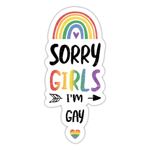 DesignsByJnk5 Sticker Unisex Pride | Sorry Girls I'm Gay Aufkleber LGBTQ Spruch | Queer lustige Sprüche Autoaufkleber Geschenkidee Pride DesignsByJnk5 Sticker Unisex Pride | Sorry Girls I'm Gay Aufkleber LGBTQ Spruch | Queer lustige Sprüche Autoaufkleber Geschenkidee Pride von DesignsByJnk5