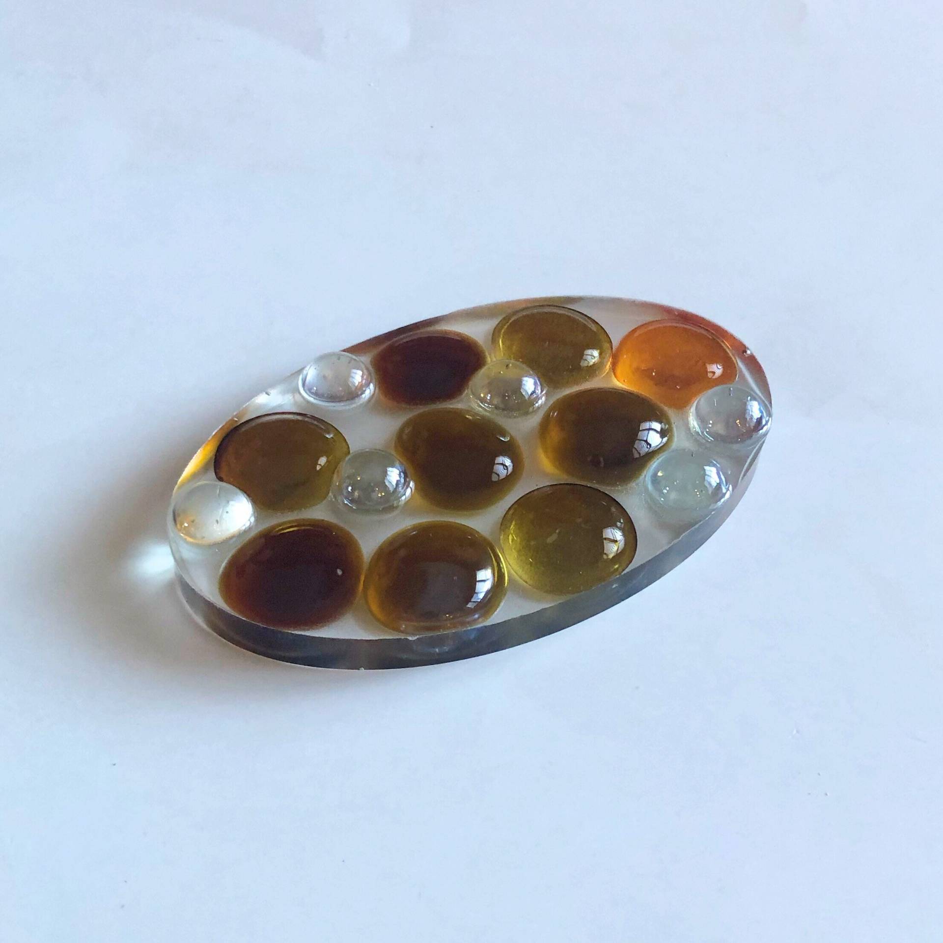 Resin Seifenschale - Klein Oval, Gold Resin Seifenschale - Klein Oval, Gold von DesignsByMeganG