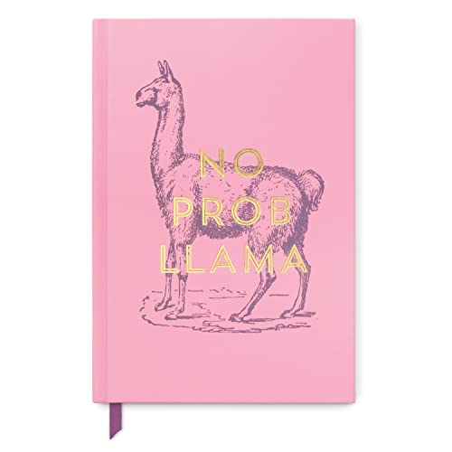 Designworks Ink Vintage Sass No Prob Llama Hardcover Journal, Notitzbuch in der Farbe Pink, 240 Seiten liniert, mit den Maßen 14,6 x 21,6 cm, JB86-1102EU Designworks Ink Vintage Sass No Prob Llama Hardcover Journal, Notitzbuch in der Farbe Pink, 240 Seiten liniert, mit den Maßen 14,6 x 21,6 cm, JB86-1102EU von Designworks Ink