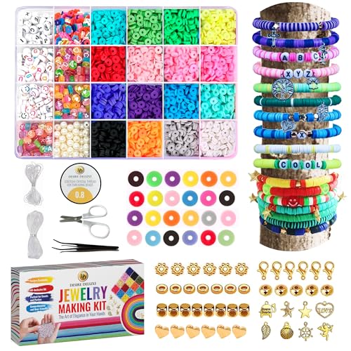 Deluxe Schmuckherstellungs-Kit – Kreativset für Einzigartige Halsketten, Armbänder und Ohrringe: Ideales Kreativ-Geschenk für Schmuck & Kunsthandwerk Deluxe Schmuckherstellungs-Kit – Kreativset für Einzigartige Halsketten, Armbänder und Ohrringe: Ideales Kreativ-Geschenk für Schmuck & Kunsthandwerk von Desire Deluxe