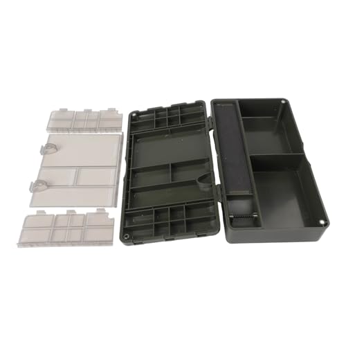Aufbewahrungsbox für Angelausrüstung, mit Magnetverschluss und Stiften für Karpfen, für Angelzubehör und Rig-Werkzeug-Organisation von Desiumite
