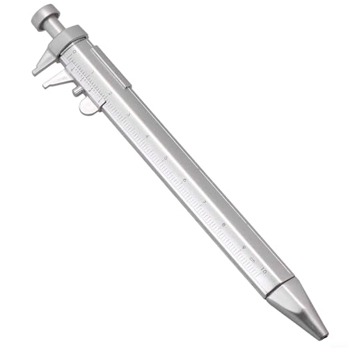Desiumite Ergonomischer Kugelschreiber mit Messschieberfunktionalität perfekt für genaue Längenmessungen (blaue Mine) von Desiumite